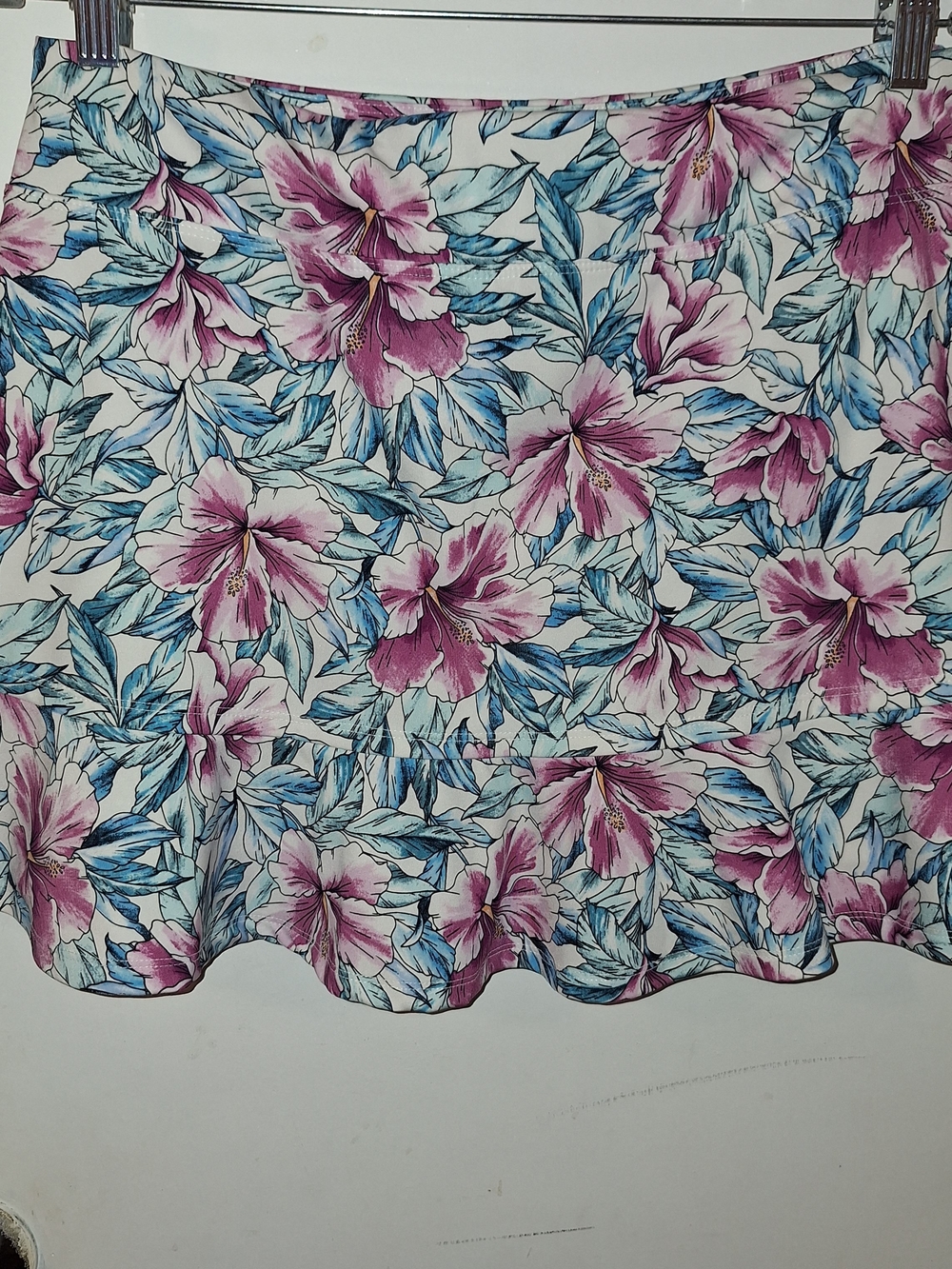 Tommy Bahama Active Floral Print Skirt in Pink and Blue